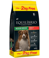 Equilibrio Dog Adult Medium 12KG+2KG